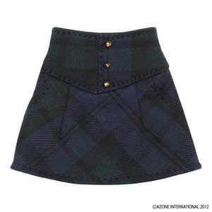 Three Button Mini Skirt (Green Check), Azone, Accessories, 1/6, 4580116035760